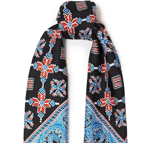 Sandro Accessories - Sandro Paris printed silk twill scarf